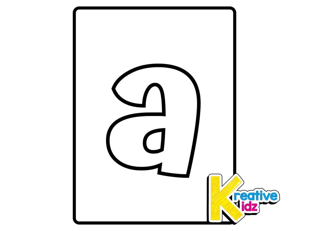 Lowercase Alphabet Letters | ABC Alphabet Coloring Pages for Kids and