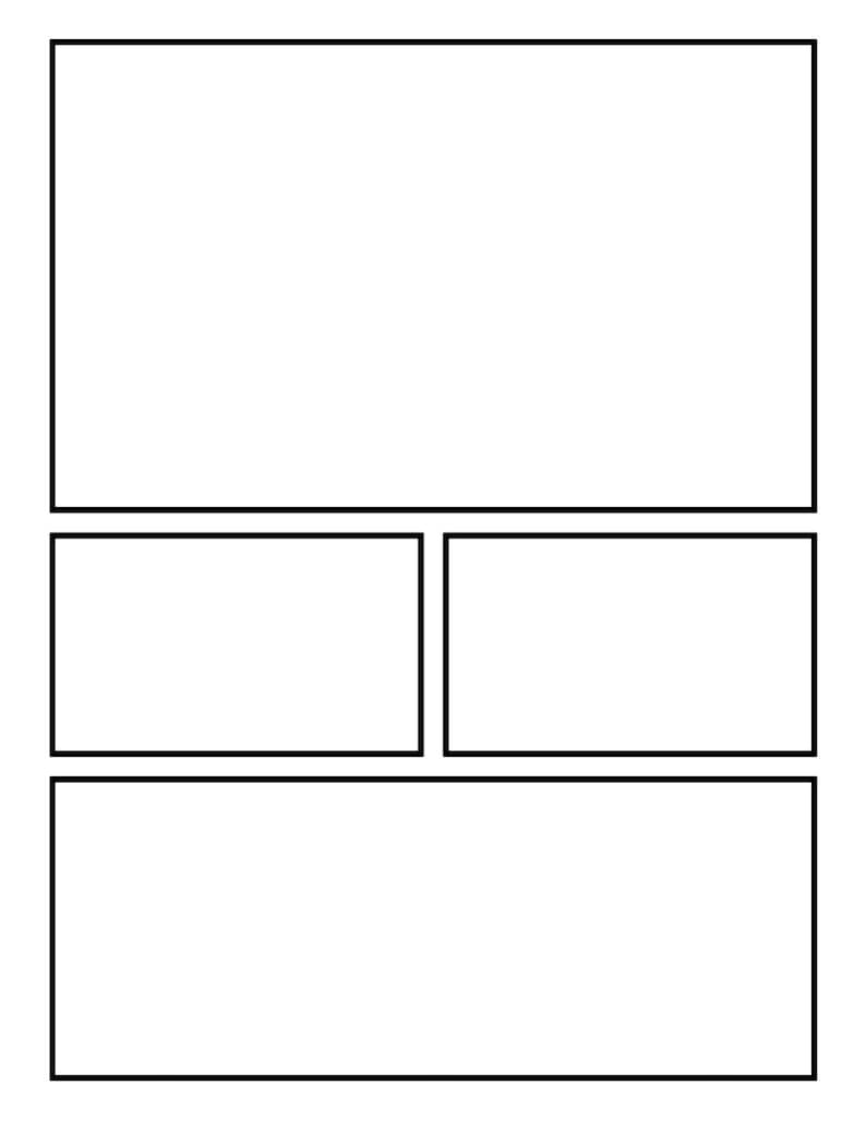 Blank Comic Book Pages | Printable Comic Sketch Pages for Kids and ...