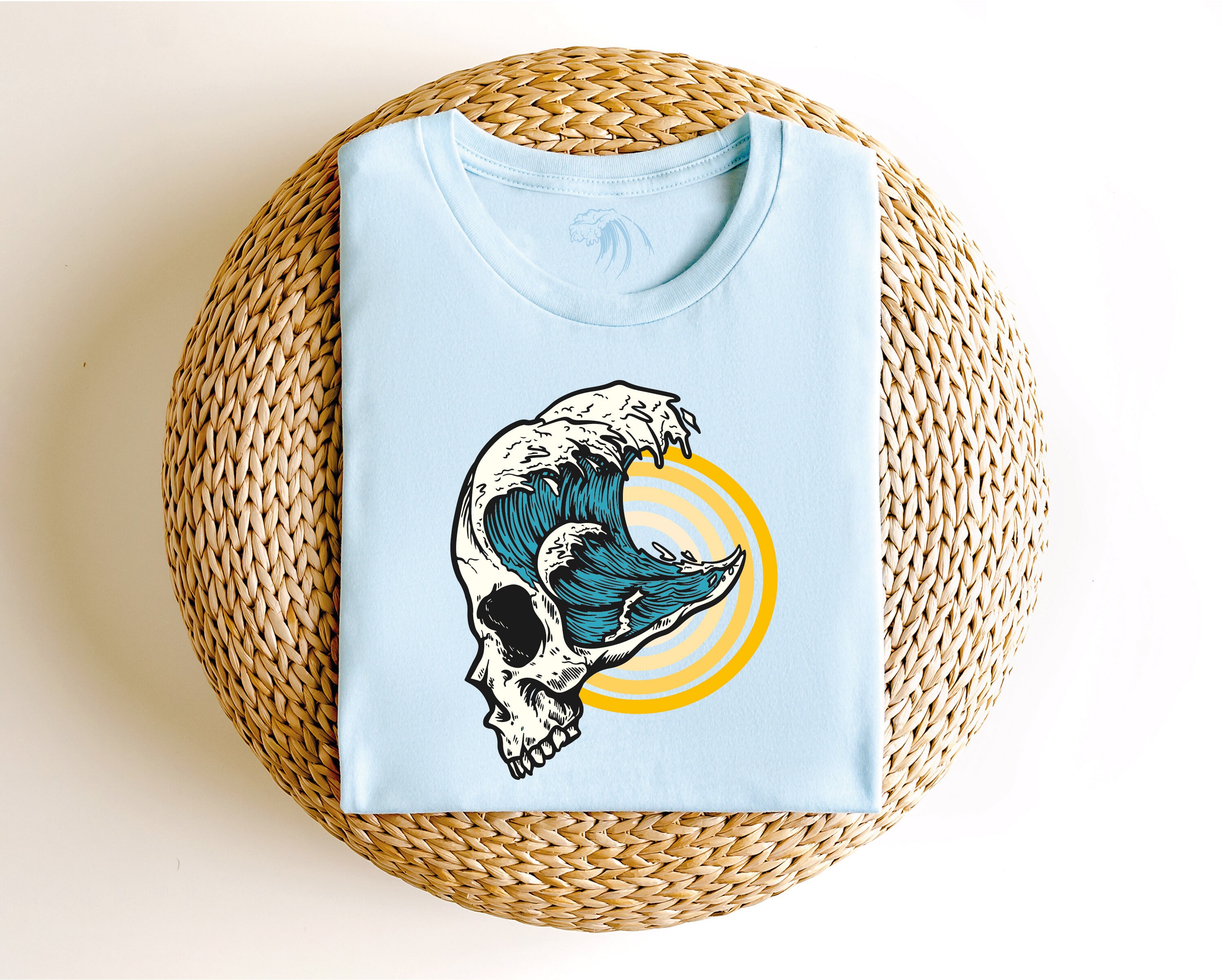 Ocean Skeleton svg Skeleton and wave svg Retro ocean surf - Etsy México
