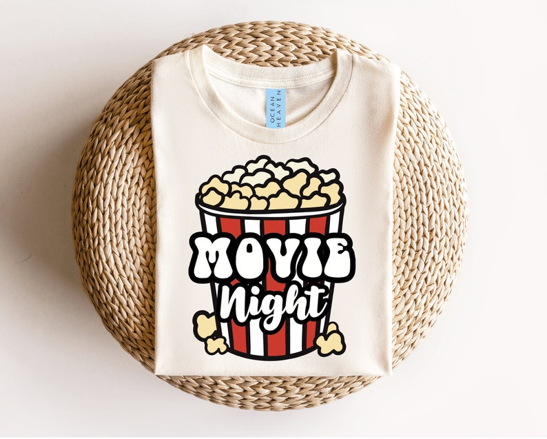 Popcorn Svg Movie Night Shirt Svg Film Shirt Svg Family Etsy