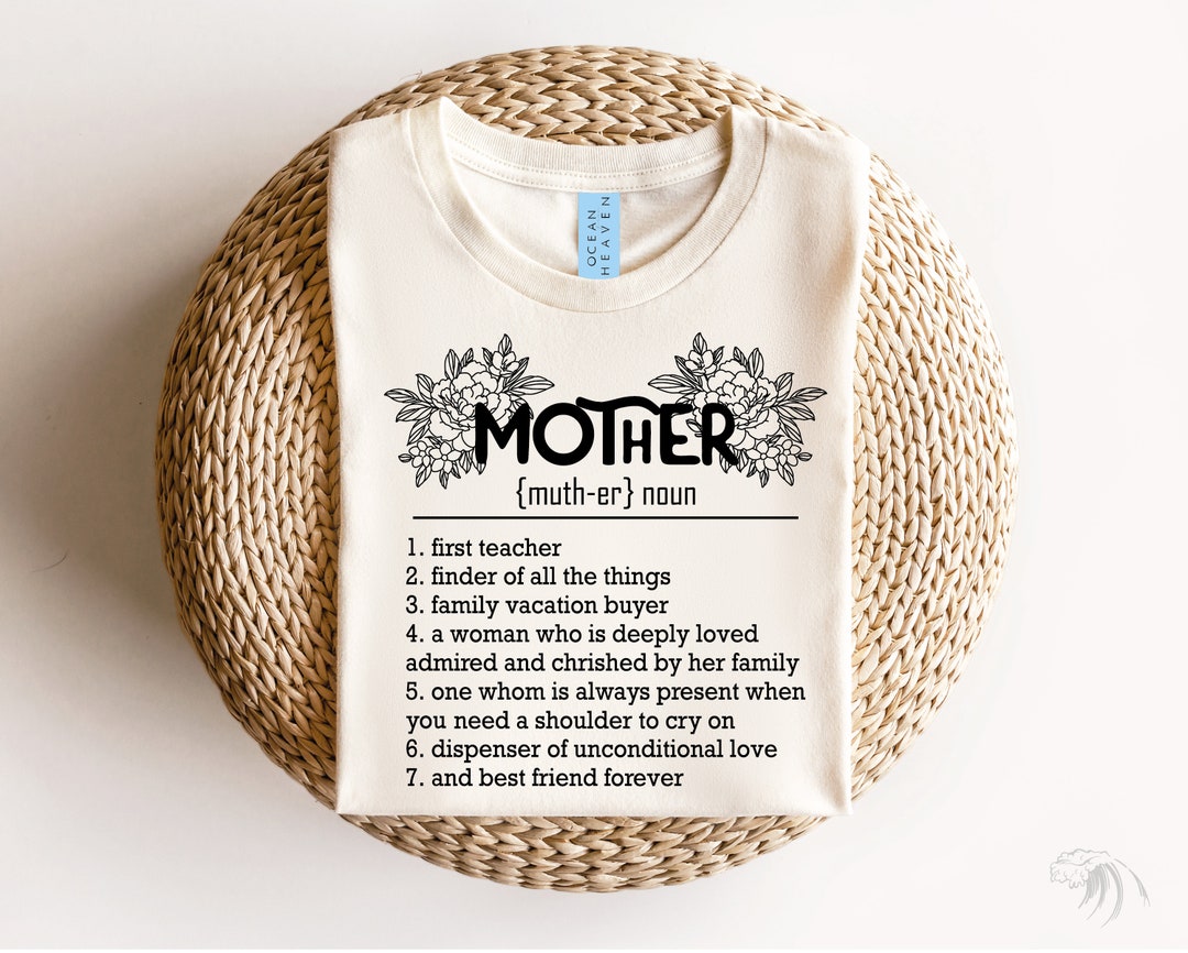 Floral Mother Dictionary Meaning Svg Mommy Mean Svg Etsy