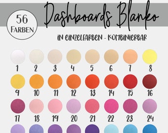A6 Dashboards - single color covers for envelope method with Budget Binder