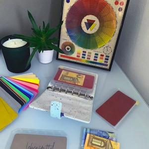 A7 Dashboards - einfarbige Deckblätter für Umschlagmethode mit Budget Binder