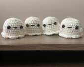 Crochet Ghost Gift: Handmade Plushie, Fall Decor, Halloween Accessory