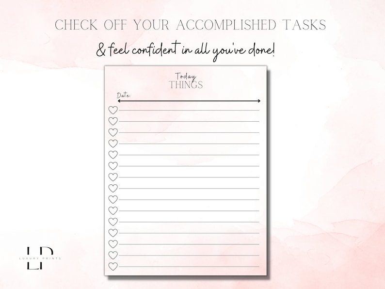 Editable Blank Printable Checklist Daily Weekly Planner - Etsy
