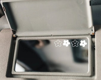 Holographic Daisy Vinyl Sticker – Car Mirror Decal