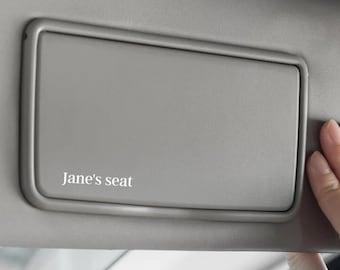 Custom Car Mirror Monogram Sticker: Personalized Vinyl Decal