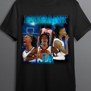 Ja Morant png Datei, Trending Png, Bootleg Tee Design, bereit zum Druck, Basketball Spieler, 90er Jahre, Rapper, Rap Tee Design, 300 dpi,