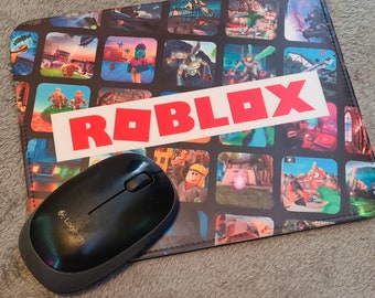 Roblox Faux Leather Gaming Mouse Mat, Popular Games, Mouse Pad, Computer, Laptop, Gamer Gift, Birthday, Christmas