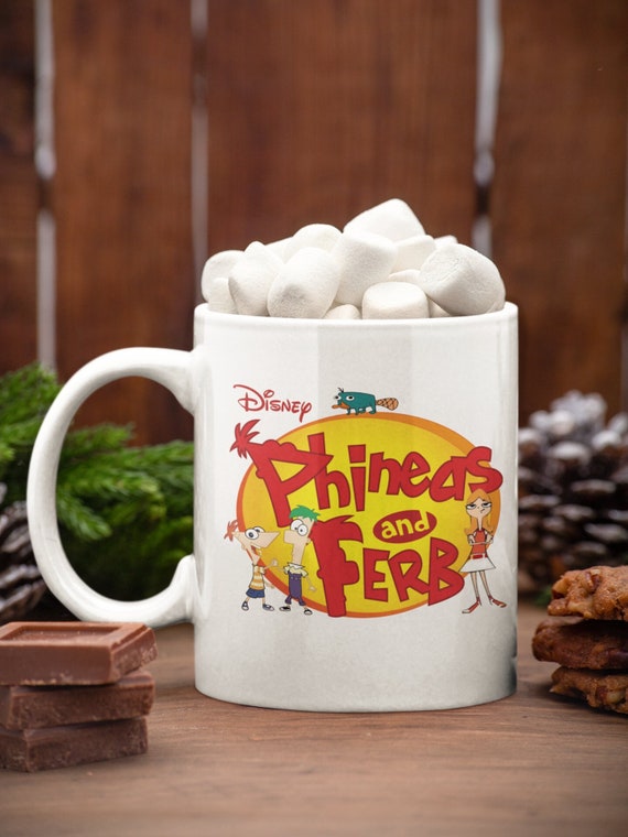 Phineas And Ferb 11OZ Mug, Christmas Eve Mug, Christmas Gift, Popular Cartoon, Favorite Characters, Perry The Platapus