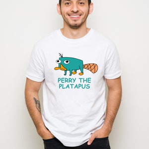 Perry The Platapus Unisex T Shirt, Phineas and Ferb, Popular Cartoon, Series, Easter Gift