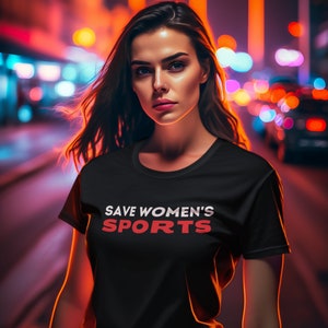 Salva maglietta sportiva da donna/tee/unisex/tshirt/femminista/diritti delle donne/atlete femminili/sport per ragazze