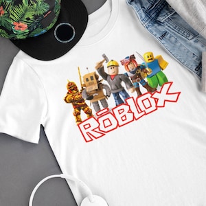 Roblox Character Kid's Unisex T Shirt/Tee Gamer Shirt, Popular Games