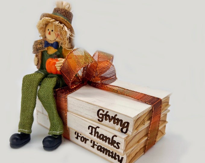 Thanksgiving Mantle Decor - Thanksgiving Tiered Tray Decor - Thanksgiving Home Decoration - Thanksgiving Wooden Decor - Gift