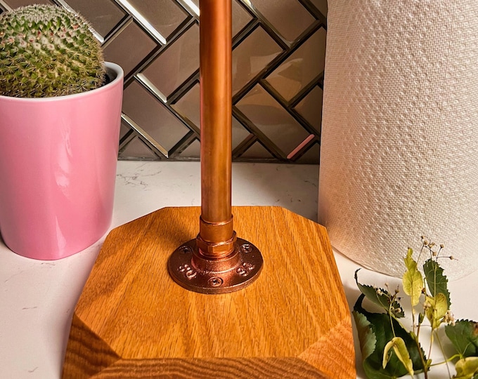Farmhouse Kitchen Decor one-of-a-Kind Gift for Homeowners Minimalist Kitchen Bathroom accessory Luxurious Copper and Wood Paper Towel Holder