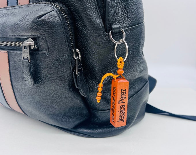 Gift for Him - Luggage Tag -  Personalized Keychain - Backpack Tag - Father's Day Gift - Gift for her -  Customized Traveler ID Accessories