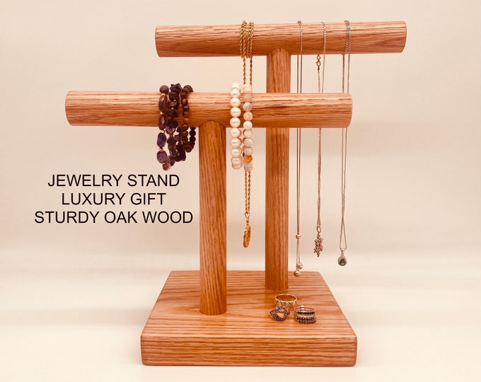 Wedding Gift Jewelry Necklace Holder Shelf Personalized Valentines Day Gift Custom Name Engraving Daughter Gift Graduation Gift