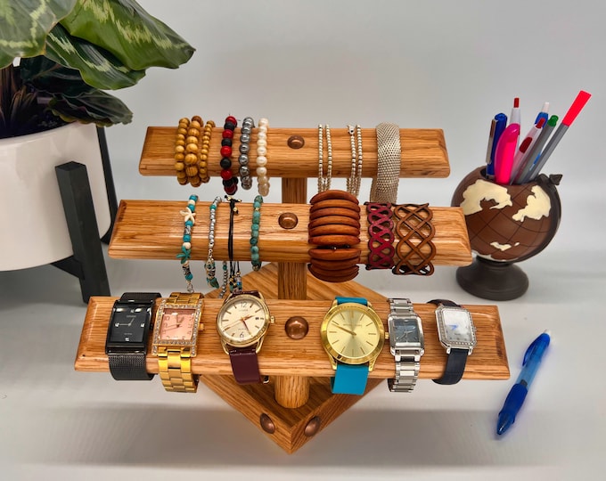 Mothers Day Gift - Gift for Her - Jewelry Organizer - Watch Stand - Bracelet Holder - Anniversary Gift - Gift for Women - Unisex Gift - Girl