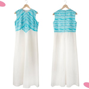 Vintage 1970&#39;s Maxi Dress, Size 14 / 16