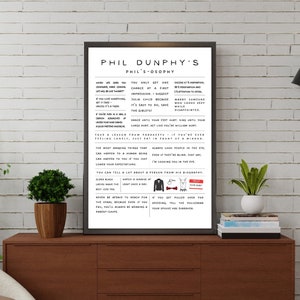 PHIL'SOSOPHY | Modern Family Phil Dunphy Quotes Print | Instant Download | Typography | Wall Art | Word Art | Poster | Life lessons | Quotes