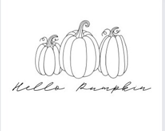 Hello Pumpkin SVG