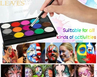 Professional Face Painting Kit for Kids Adults, Face Body Paint Set, Festival Face jewels Kit, Bride to be Gift