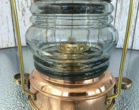 Lanterna Nautica In Ottone E Rame: Lampada A Olio Leeds Burton