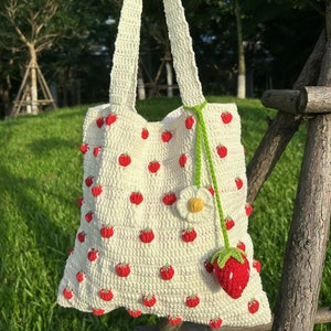 Crochet Bag,strawberry Crochet Bag,aamigurumi Bags,strawberry Purse ...