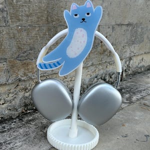 Cute Cat Headphone Stand - Headset Holder Cute-Gamer Girl Decor-Gaming Accessories Cute