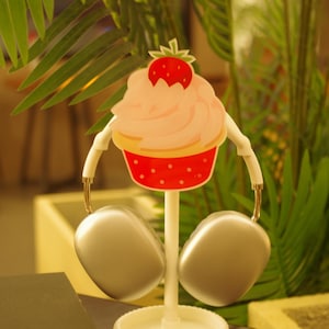 Cute Cake Headphone Stand - Headset Holder Cute-Gamer Girl Decor-Gaming Accessories Cute