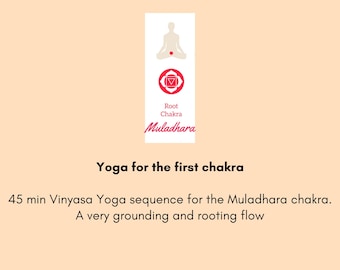 Yoga class plan - Yoga for the Chakras - First Chakra - PDF - Yoga sequence - Yoga planner - Yoga sequence planner -Yoga class