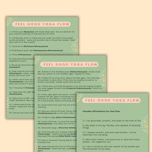 Yoga Class Plan Yoga Sequence Feel Good Yoga Flow PDF Yoga Sequence ...