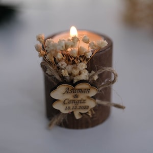 Personalized Candle Wedding Favor, Wedding Favors for Guests in Bulk, Wedding Gifts for Guests, Rustic Wedding Favors, Bridal Shower Favors