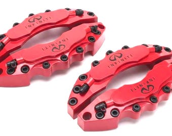 Infiniti Brake Caliper Covers, For Infiniti, Engraved ABS Plastic, Universal Fit 4PCS, Fits 16 17 18 19 Inch Wheels, Car Styling Accessory