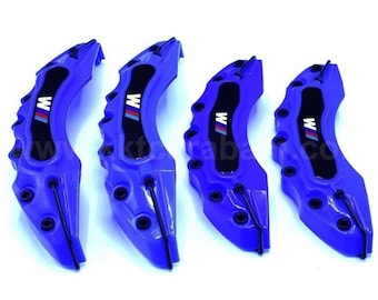 Blue Brake Caliper Covers Set for BMW 1-7 Series X1 X3 X5 (4-Piece)