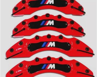Brake caliper covers for bmw 1 2 3 4 5 6 7 series x1 x3 f g new 4x red