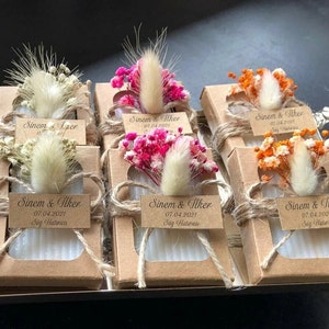 50 pcs Personalized Soap Wedding Favors, Custom Handmade Scented Soaps Gift, Savon Party Souvenirs For Guests, Bath Soaps Baby Shower Favors