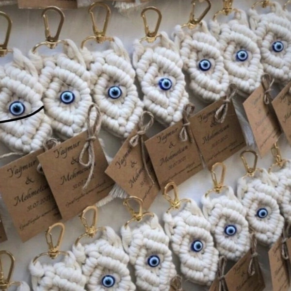 50 pcs Porte-clés Boho Macramé Nom Porte-clés Cadeaux De Mariage Mauvais il Personnalisé Pour De Demoiselles D'honneur, Cadeaux De Douche Nuptiale En Gros, Idée Cadeau D'invité