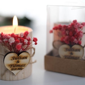Personalized Wedding Favors for Guests in Bulk, Rustic Wedding Favors, Bridal Shower Favors, Wedding Candles Favors, Christmas Wedding Favor