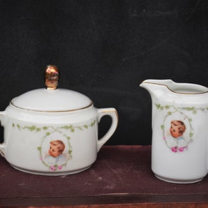 シュガーボウルとクリーマーポット ドイツ磁器 バイエルン アールデコ