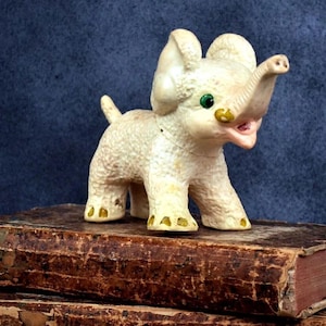 Vintage Gummi Baby Elefant Quietschtier Spielzeug Ohne Marke