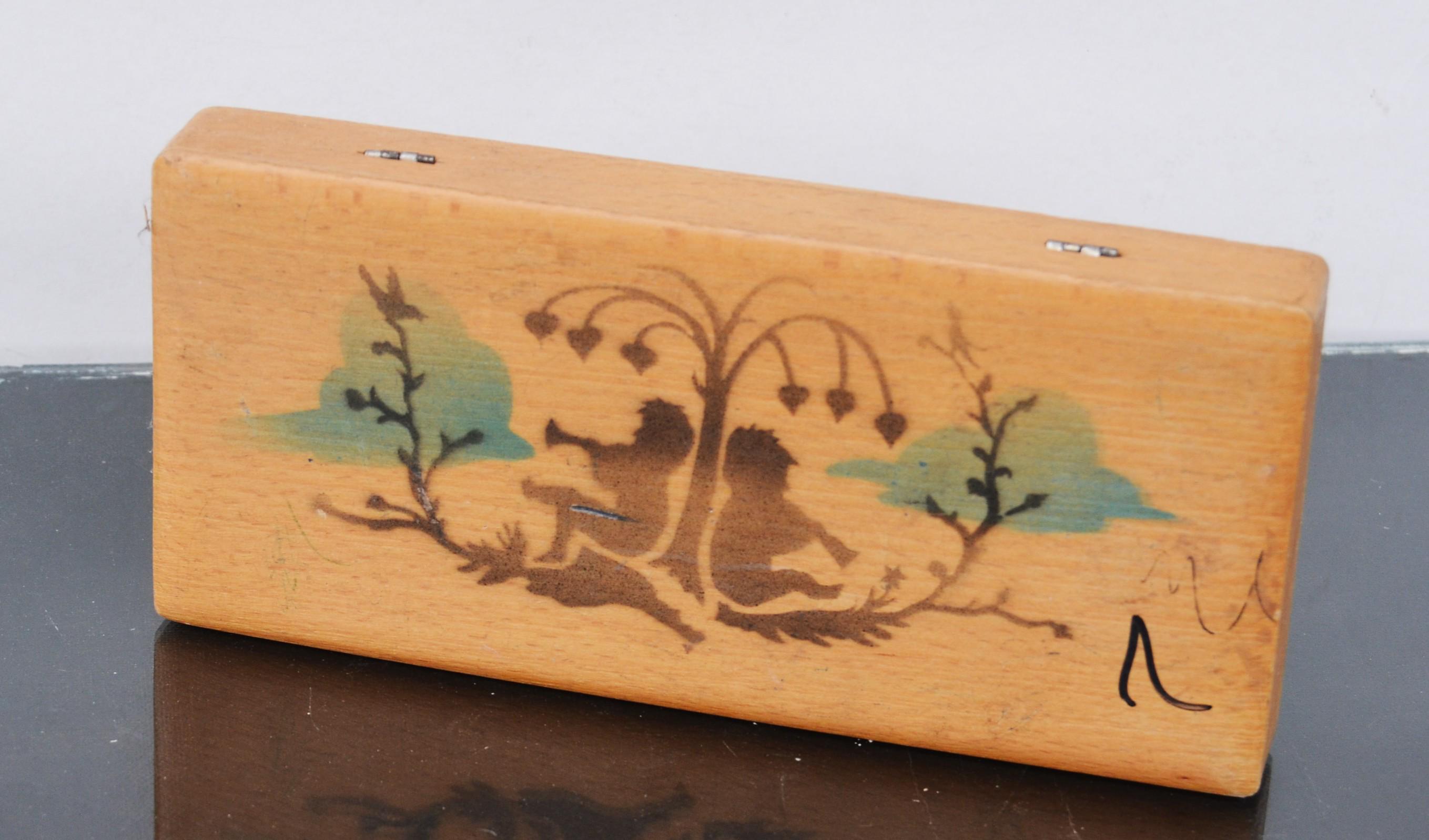 Vintage Wood School Red Pencil Box Painted - Etsy