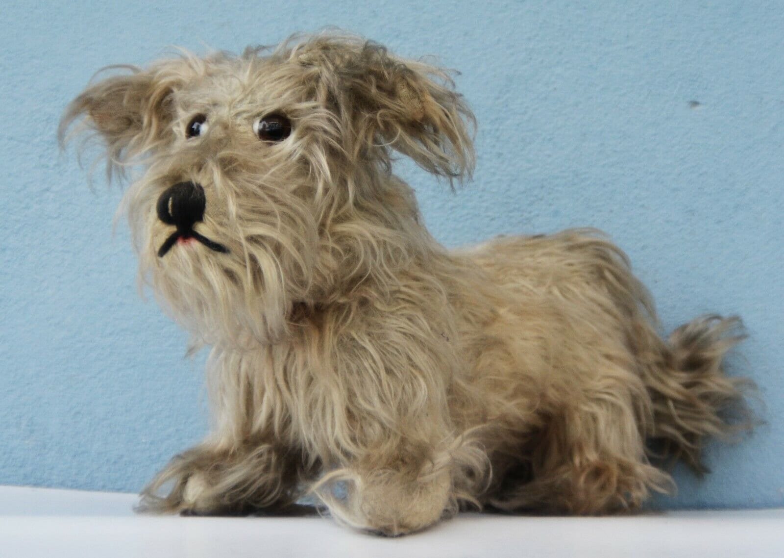 Vintage Mohair Stuffed Sawdust Toy JOPI Skye Terrier 1925 - 1943