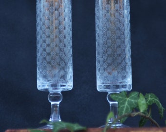 Vintage Mid Century Rosenthal MCM Crystal Champagne Glass Romance 1 Stem