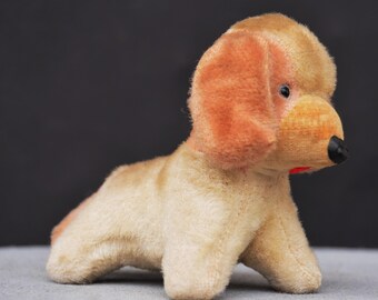 ヴィンテージのぬいぐるみ子犬：1960年代の藁詰めおもちゃ - Etsy 日本