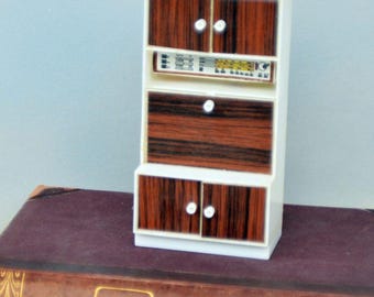 Scaffale A Parete In Miniatura Bodo Hennig Metà Secolo – 1:10, Legno, Nuovo!