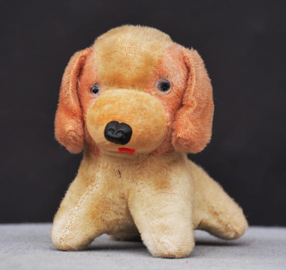60年代 ビンテージ ワンちゃん ぬいぐるみ ミッドセンチュリー レトロ 当時物 ヴィンテージのぬいぐるみ子犬：1960年代の藁詰めおもちゃ - Etsy 日本