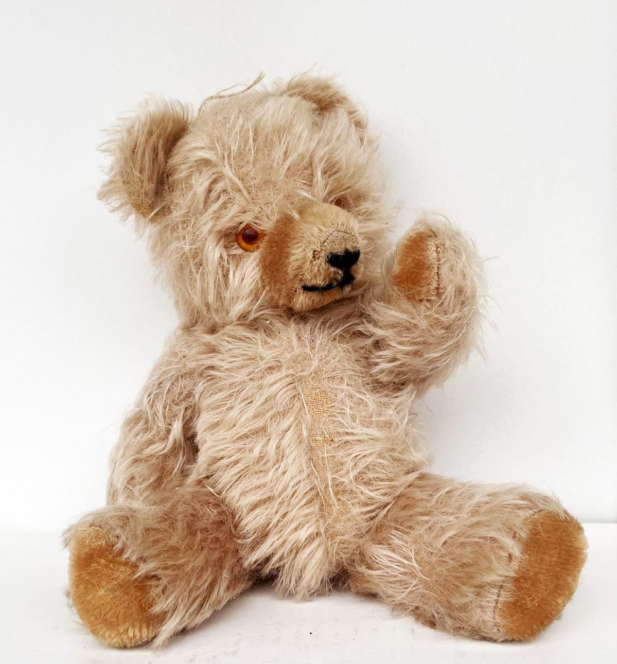 ドイツ製Hermannヘルマンポエジーベア No.008/E モヘア約40cm Vintage Steiff Hermann Petz Teddy Bear Toy Mohair Jointed Plush - Etsy