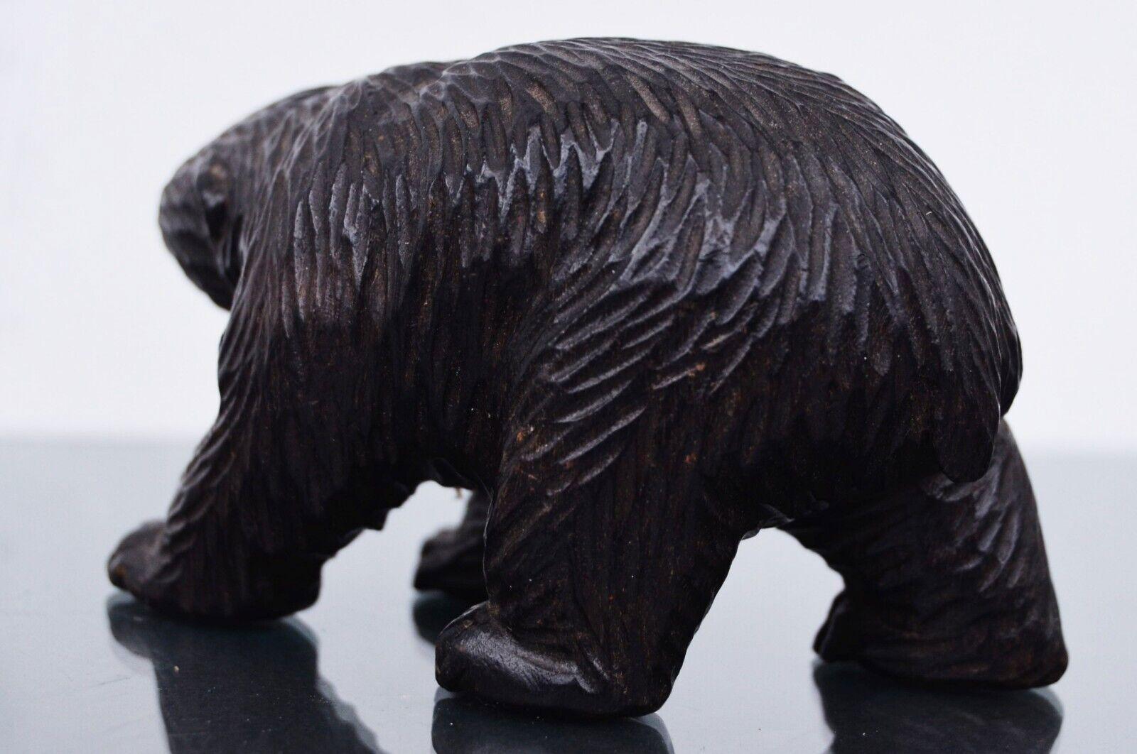 Bouchon De Bouteille De Vin En Bois – Forêt Noire – Sculpté Main, Yeux En Perles – Ours