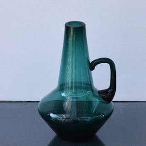 Cristal Glass Vase Alfred Taube Rauchglas MCM